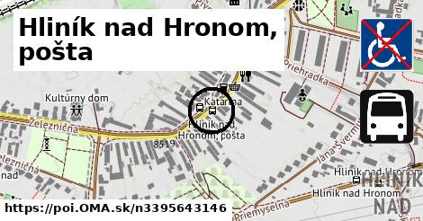 Hliník nad Hronom, pošta