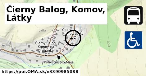 Čierny Balog, Komov, Látky