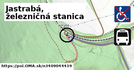 Jastrabá, železničná stanica