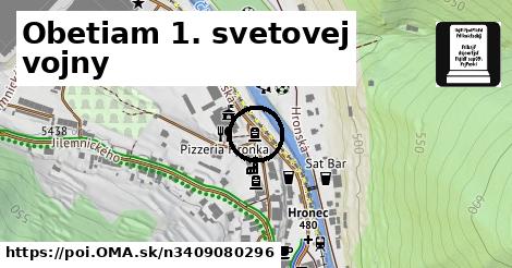 Obetiam 1. svetovej vojny