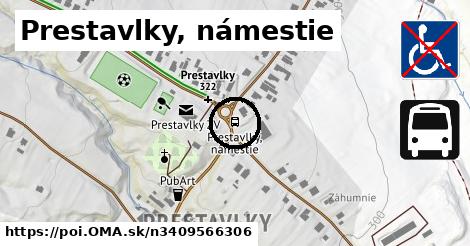 Prestavlky, námestie