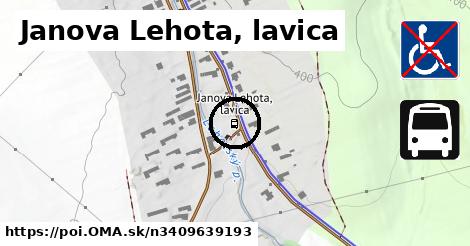 Janova Lehota, lavica