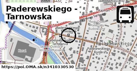Paderewskiego - Tarnowska