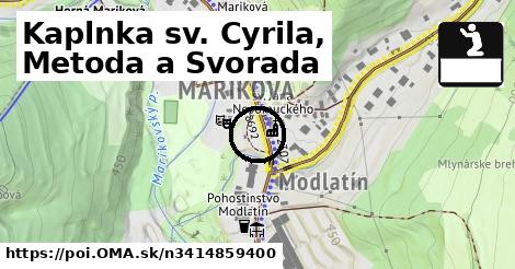 Kaplnka sv. Cyrila, Metoda a Svorada