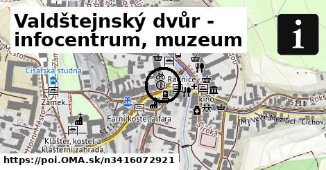 Valdštejnský dvůr - infocentrum, muzeum