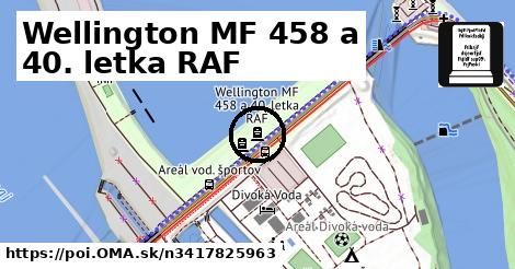 Wellington MF 458 a 40. letka RAF