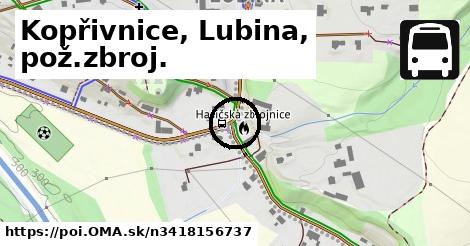 Kopřivnice, Lubina, pož.zbroj.