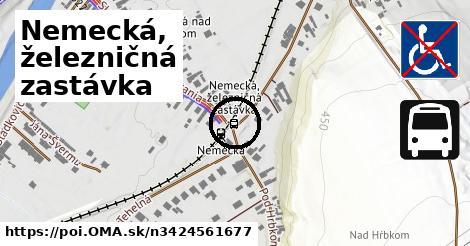 Nemecká, železničná zastávka