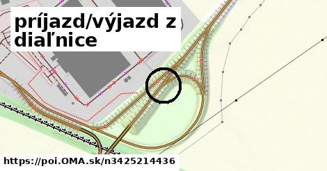 príjazd/výjazd z diaľnice