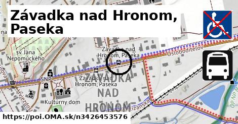 Závadka nad Hronom, Paseka