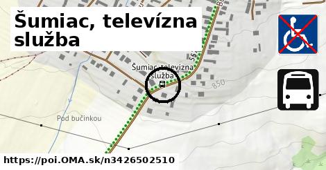 Šumiac, televízna služba