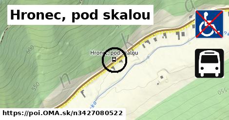 Hronec, pod skalou