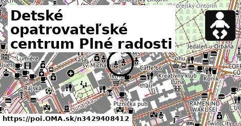 Detské opatrovateľské centrum Plné radosti