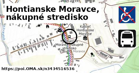 Hontianske Moravce, nákupné stredisko