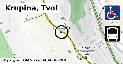 Krupina, Tvoľ