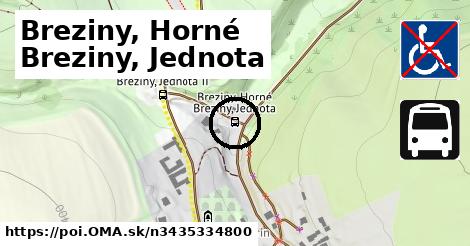 Breziny, Horné Breziny, Jednota