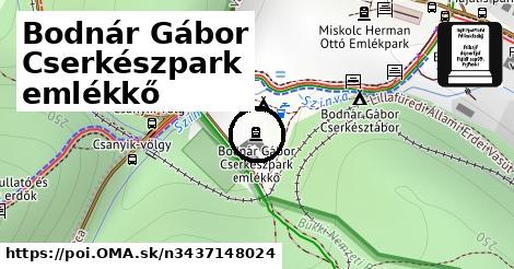 Bodnár Gábor Cserkészpark emlékkő