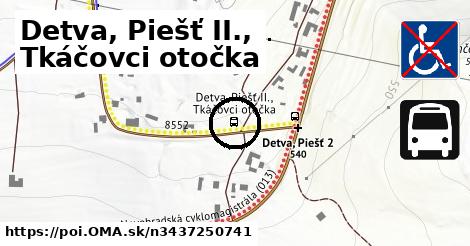 Detva, Piešť II., Tkáčovci otočka