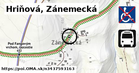 Hriňová, Zánemecká