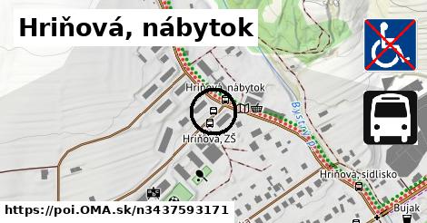 Hriňová, nábytok