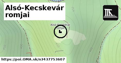 Alsó-Kecskevár romjai