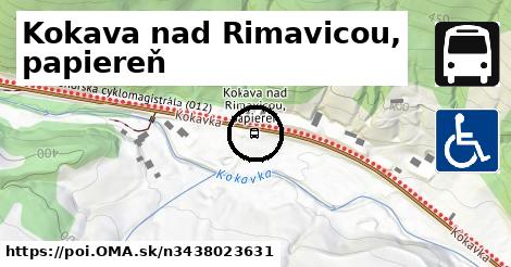 Kokava nad Rimavicou, papiereň