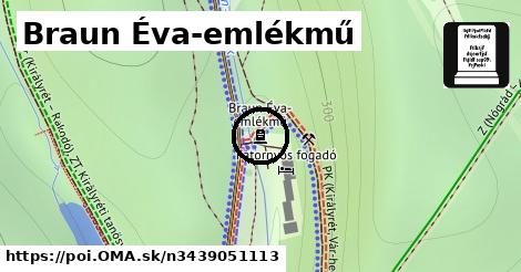 Braun Éva-emlékmű