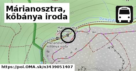 Márianosztra, kőbánya iroda