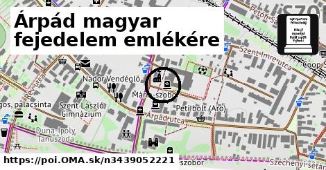 Árpád magyar fejedelem emlékére