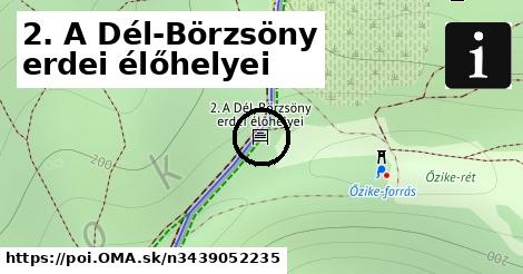 2. A Dél-Börzsöny erdei élőhelyei