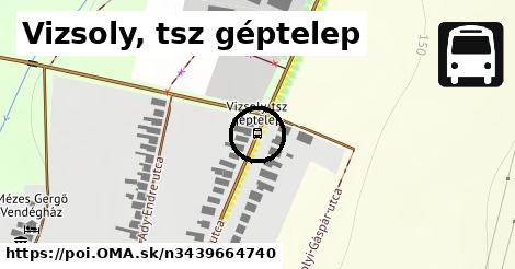 Vizsoly, tsz géptelep