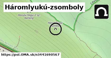 Háromlyukú-zsomboly