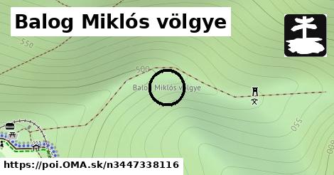 Balog Miklós völgye