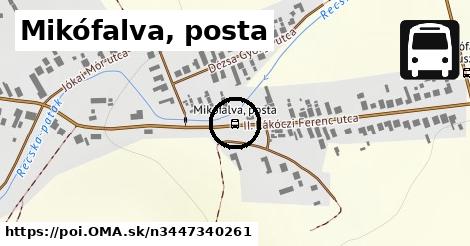 Mikófalva, posta