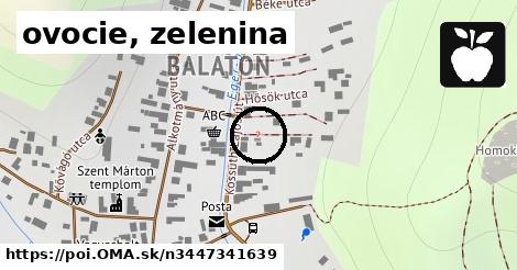 ovocie, zelenina