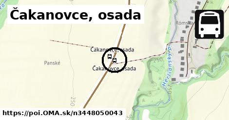 Čakanovce, osada