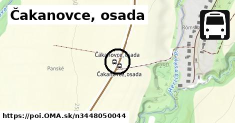 Čakanovce, osada