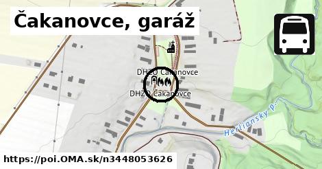 Čakanovce, garáž