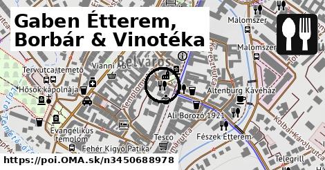 Gaben Étterem, Borbár & Vinotéka