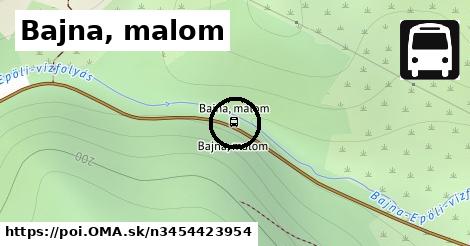 Bajna, malom