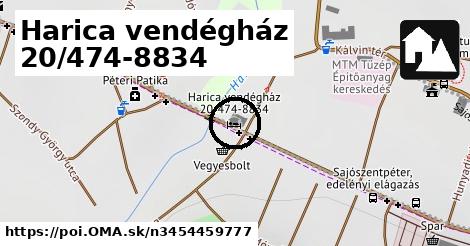 Harica vendégház 20/474-8834