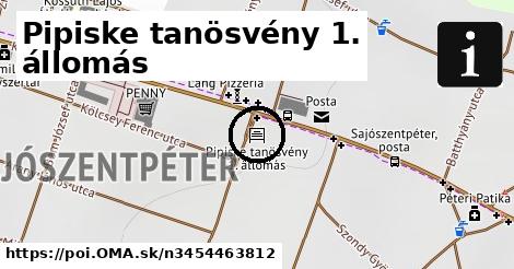 Pipiske tanösvény 1. állomás