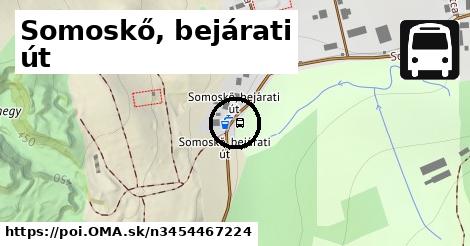 Somoskő, bejárati út