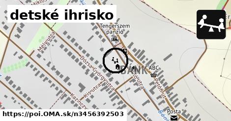 detské ihrisko