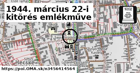 1944. március 22-i kitörés emlékműve