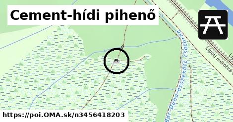 Cement-hídi pihenő