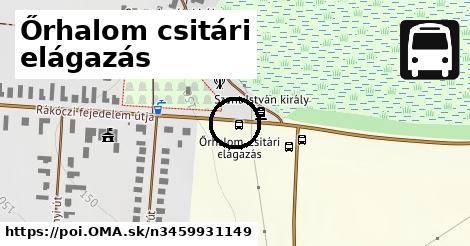 Őrhalom csitári elágazás