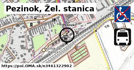 Pezinok, Žel. stanica