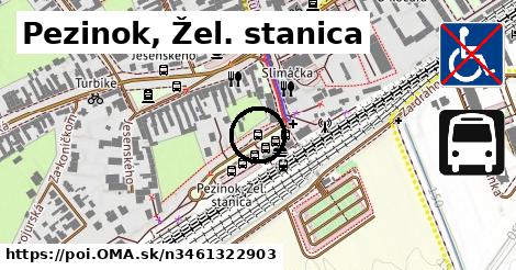 Pezinok, Žel. stanica