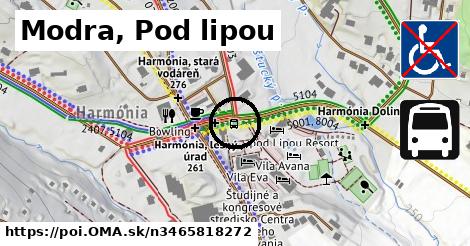 Modra, Pod lipou